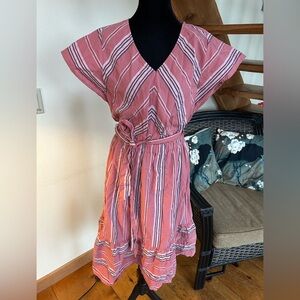 Universal Thread Coral Striped Dress